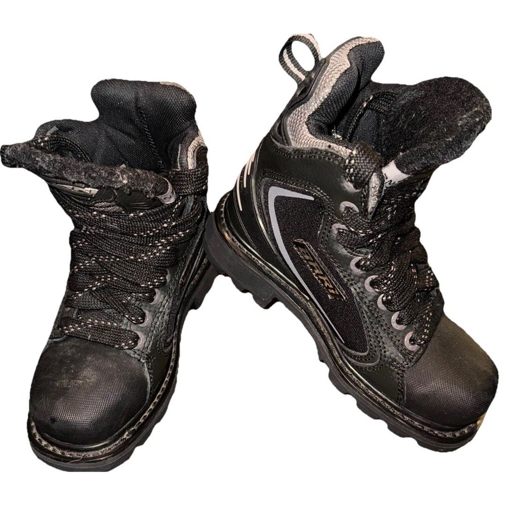 Bari Pro Jr  Hockey Street Style Off Ice Boots Vibram Black Thinsulate Youth 2 M
